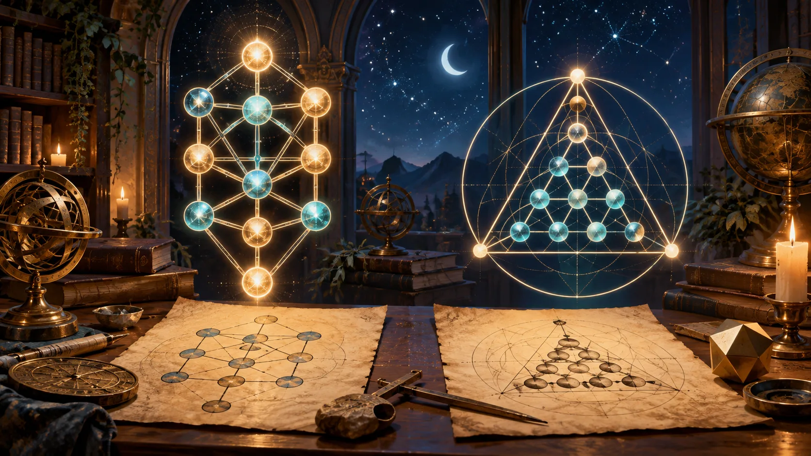 Cabalistic vs. Pythagorean Numerology: Key Differences Explained — educational illustration of the method