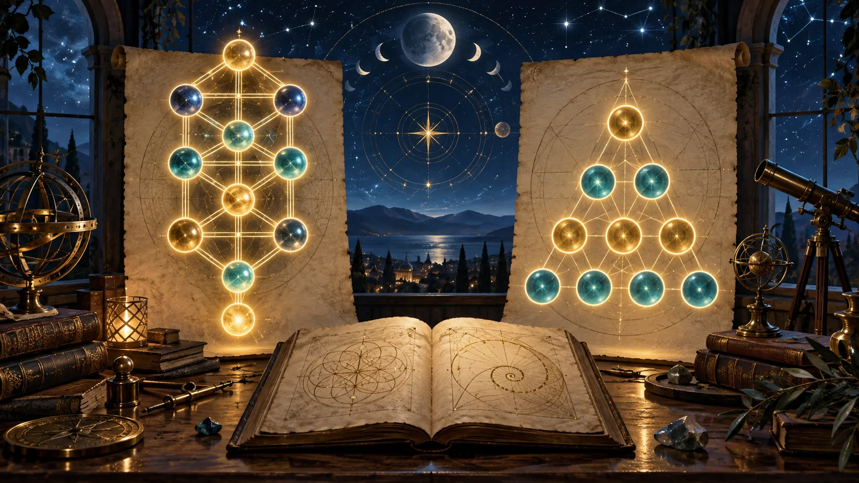 Cabalistic vs. Pythagorean Numerology: Key Differences Explained — educational illustration of the reading method