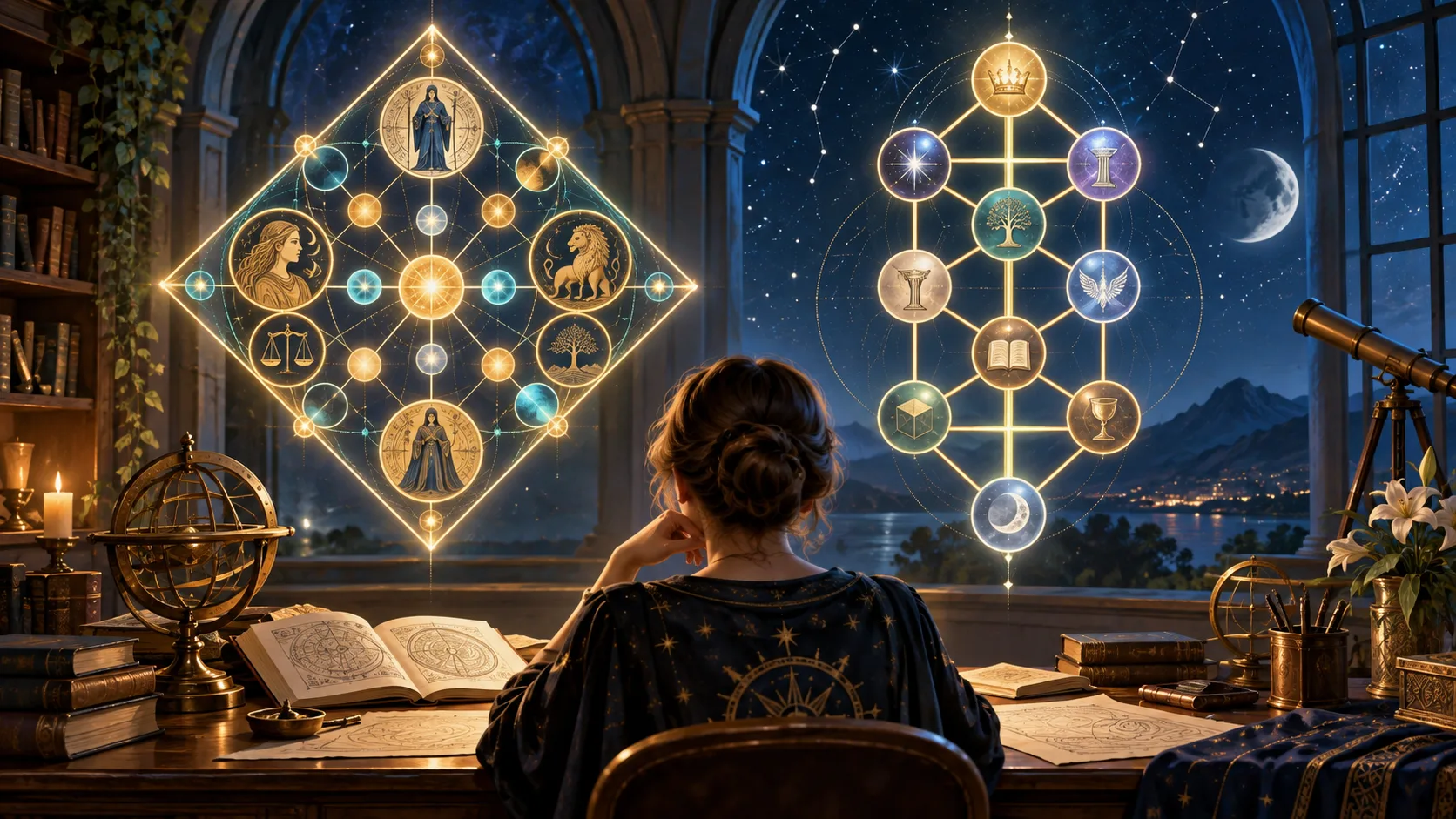 Destiny Matrix vs Cabalistic Numerology: Key Differences and When to Use Each — educational illustration of the method