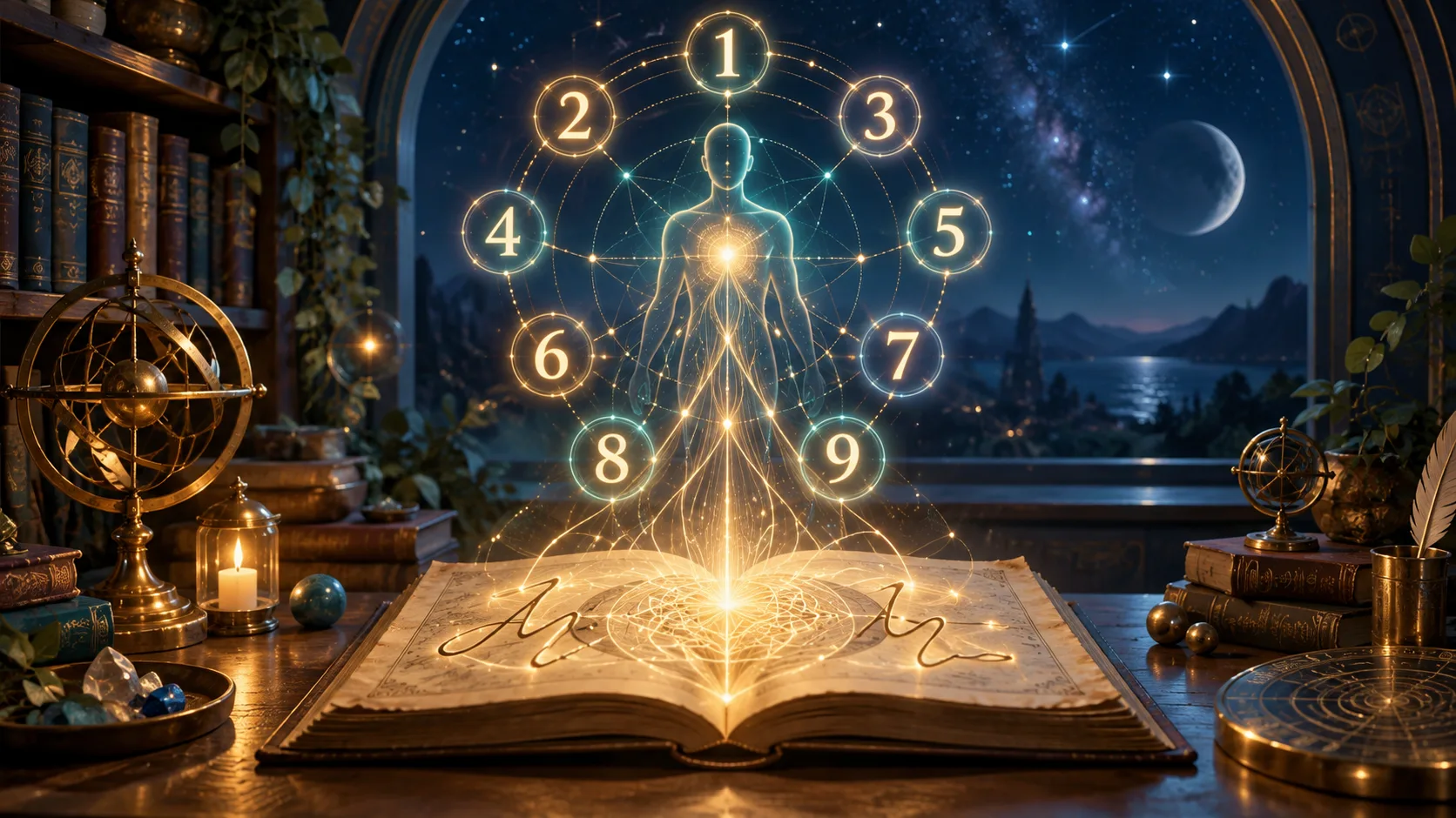The Power of Numbers in Your Life and the Vibration of Your Name — Conceptual illustration of the article topic