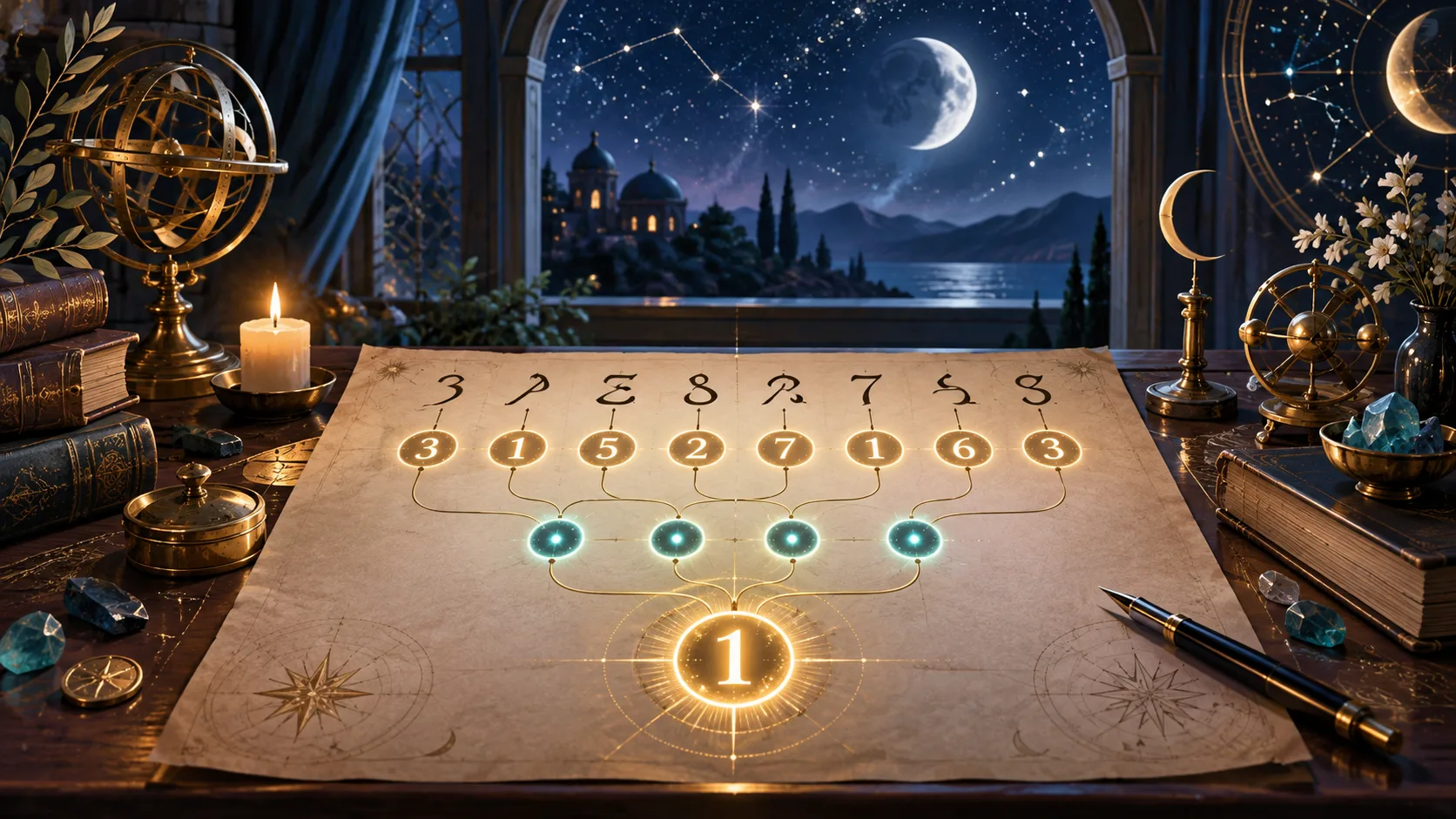 What Is the Expression Number in Cabalistic Numerology? — educational illustration of the reading method